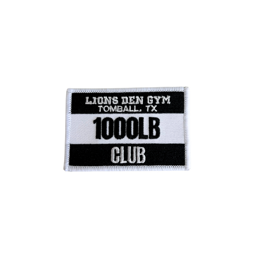 Lions Den Gym Pull Patch : 1,000LB Club