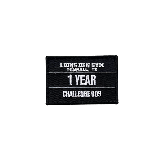 Lions Den Gym Pull Patch : 1 Year Challenge 009