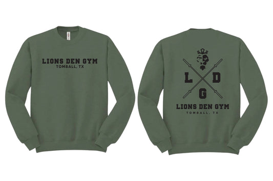 Lions Den Gym Crewneck: 019