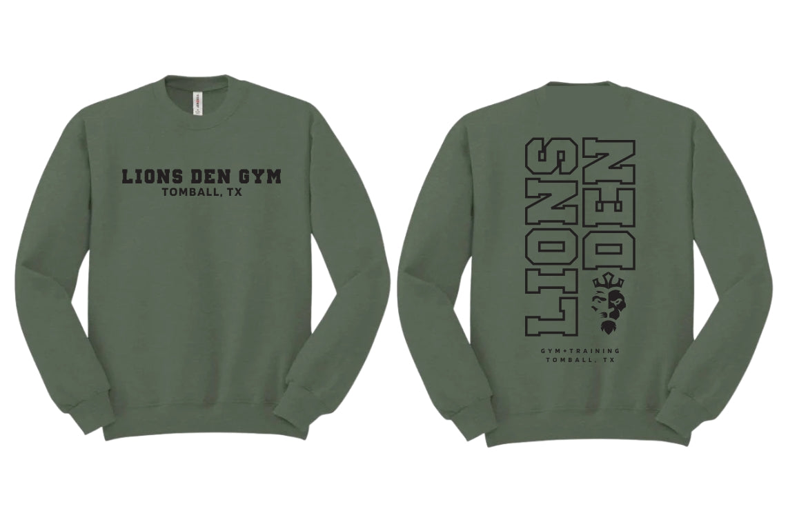 Lions Den Gym Crewneck: 020