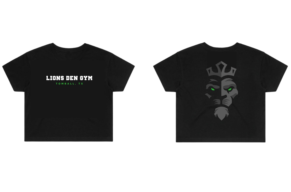 Lions Den Gym Cropped T-Shirt : 001