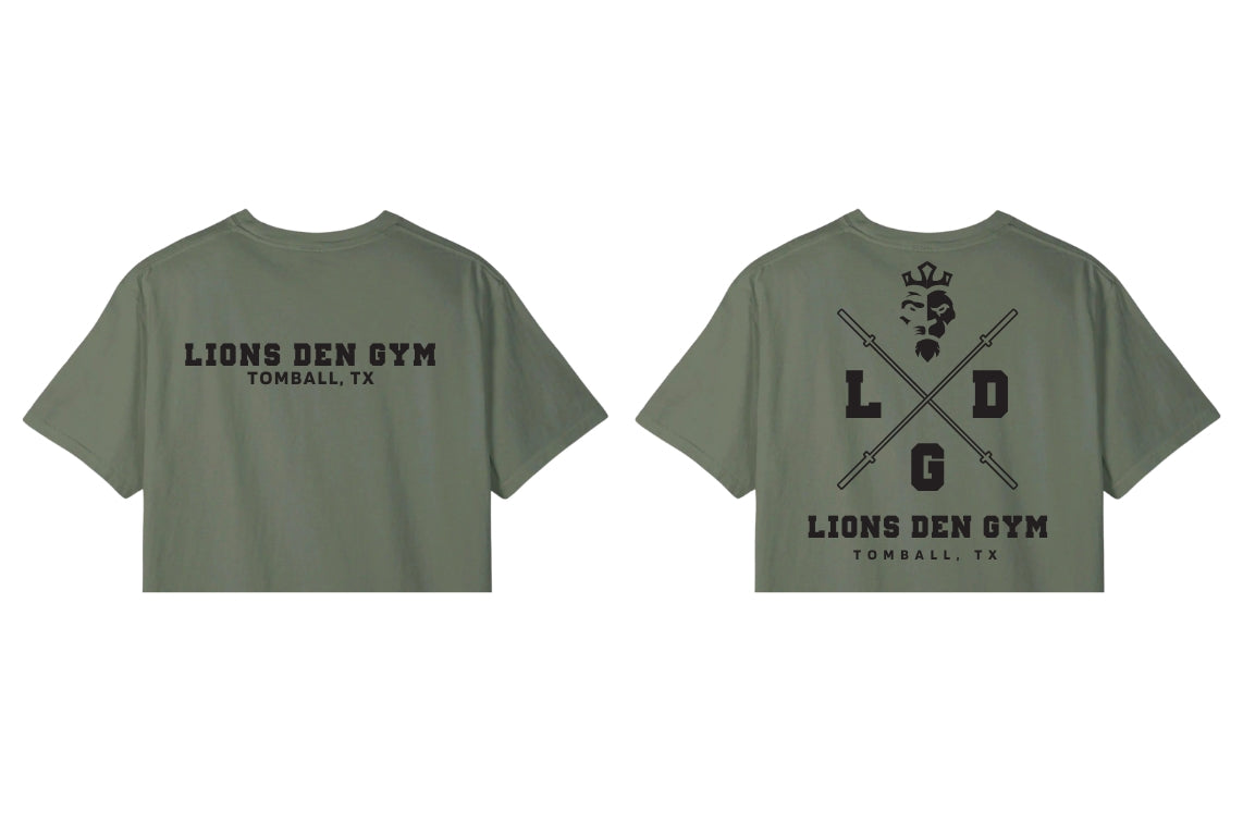 Lions Den Gym Cropped T-Shirt : 019