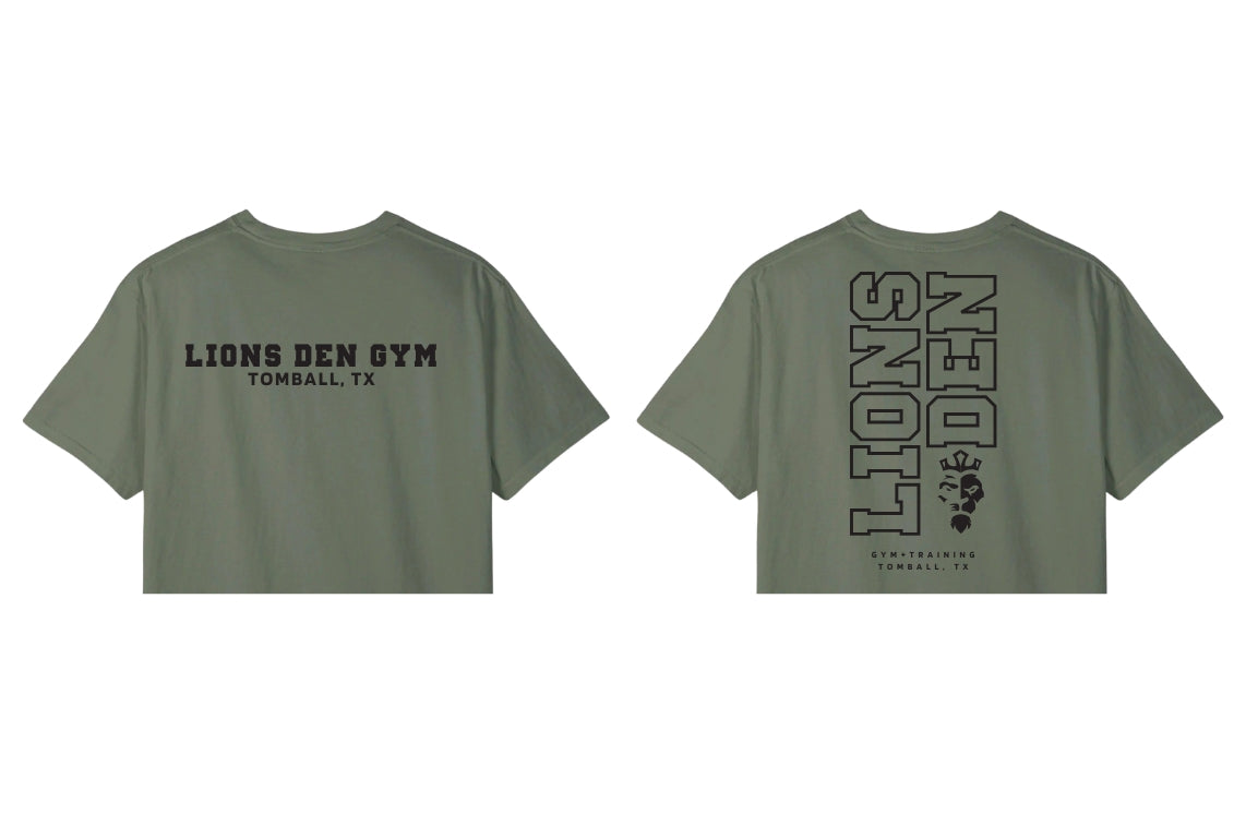 Lions Den Gym Cropped T-Shirt : 020