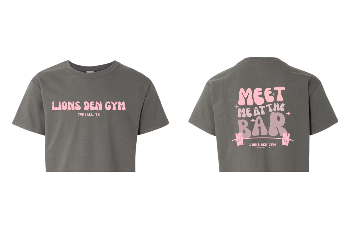 Lions Den Gym Cropped T-Shirt : 024 (Meet Me At The Bar Limited Edition)