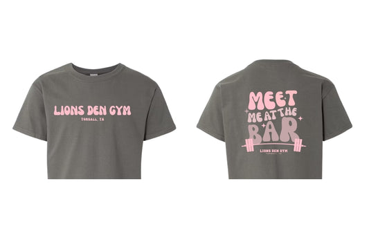 Lions Den Gym Cropped T-Shirt : 024 (Meet Me At The Bar Limited Edition)