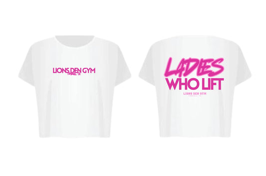 Lions Den Gym Cropped T-Shirt : 023 (Ladies Night 01/2025 Limited Edition)