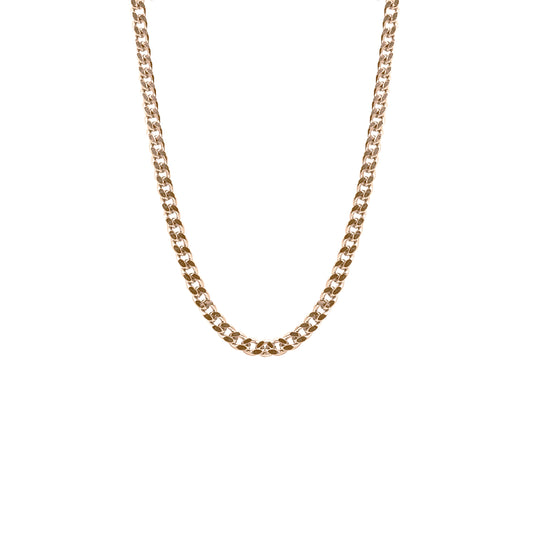 Maker Collection - Rose Gold Curb Necklace Chain