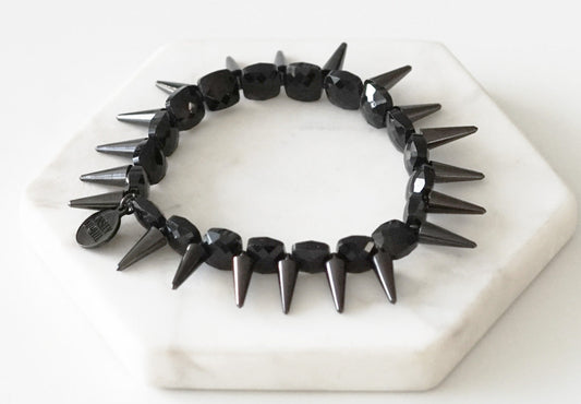 Spike Collection - Black Ezra Bracelet