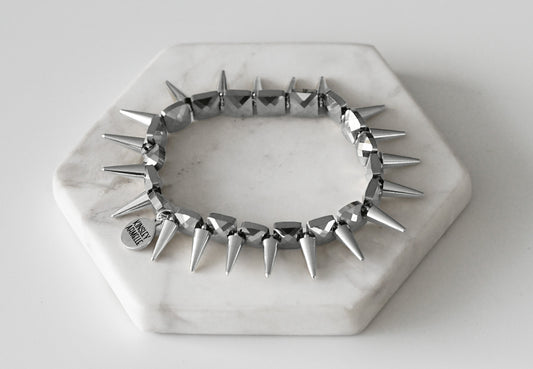 Spike Collection - Silver Ezra Bracelet