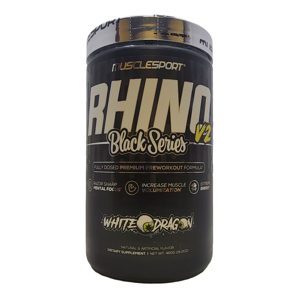 MUSCLE SPORT - RHINO- BLACK SERIES - PRE WORKOUT