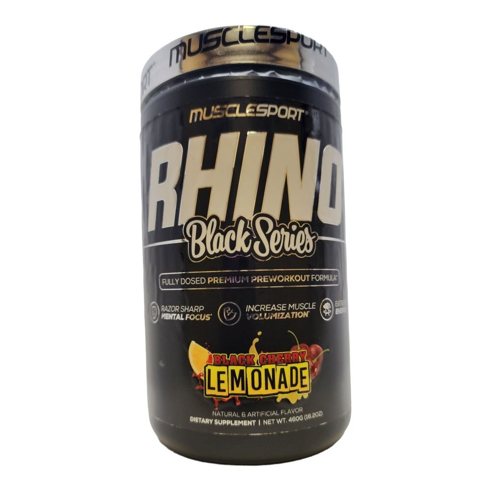 MUSCLE SPORT - RHINO- BLACK SERIES - PRE WORKOUT