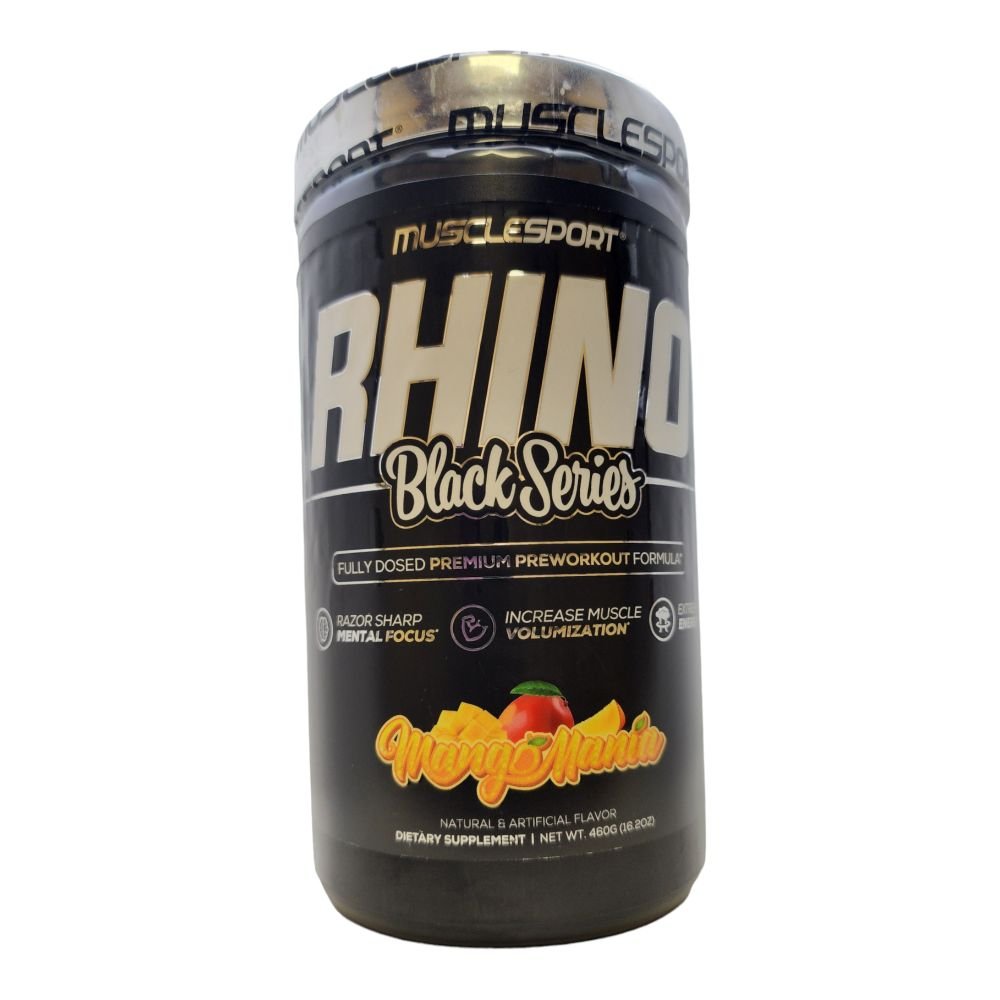 MUSCLE SPORT - RHINO- BLACK SERIES - PRE WORKOUT