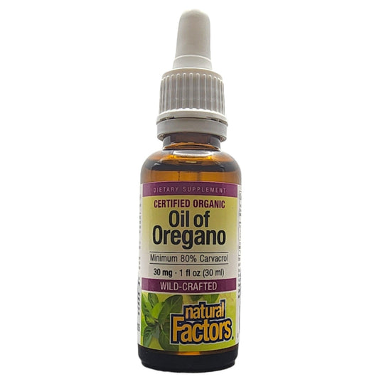 NATURAL FACTORS - CERTIFIED ORGANIC - OIL OF OREGANO