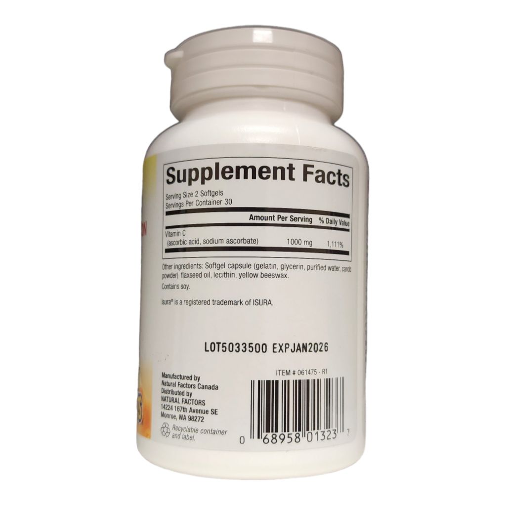 NATURAL FACTORS - LIPOSOMAL VITAMIN C- 1000MG