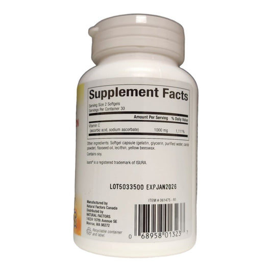 NATURAL FACTORS - LIPOSOMAL VITAMIN C- 1000MG