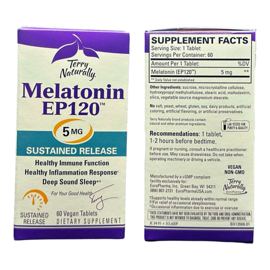 TERRY NATURALLY - MELATONIN EP120 - 5MG - SUSTAINED RELEASE